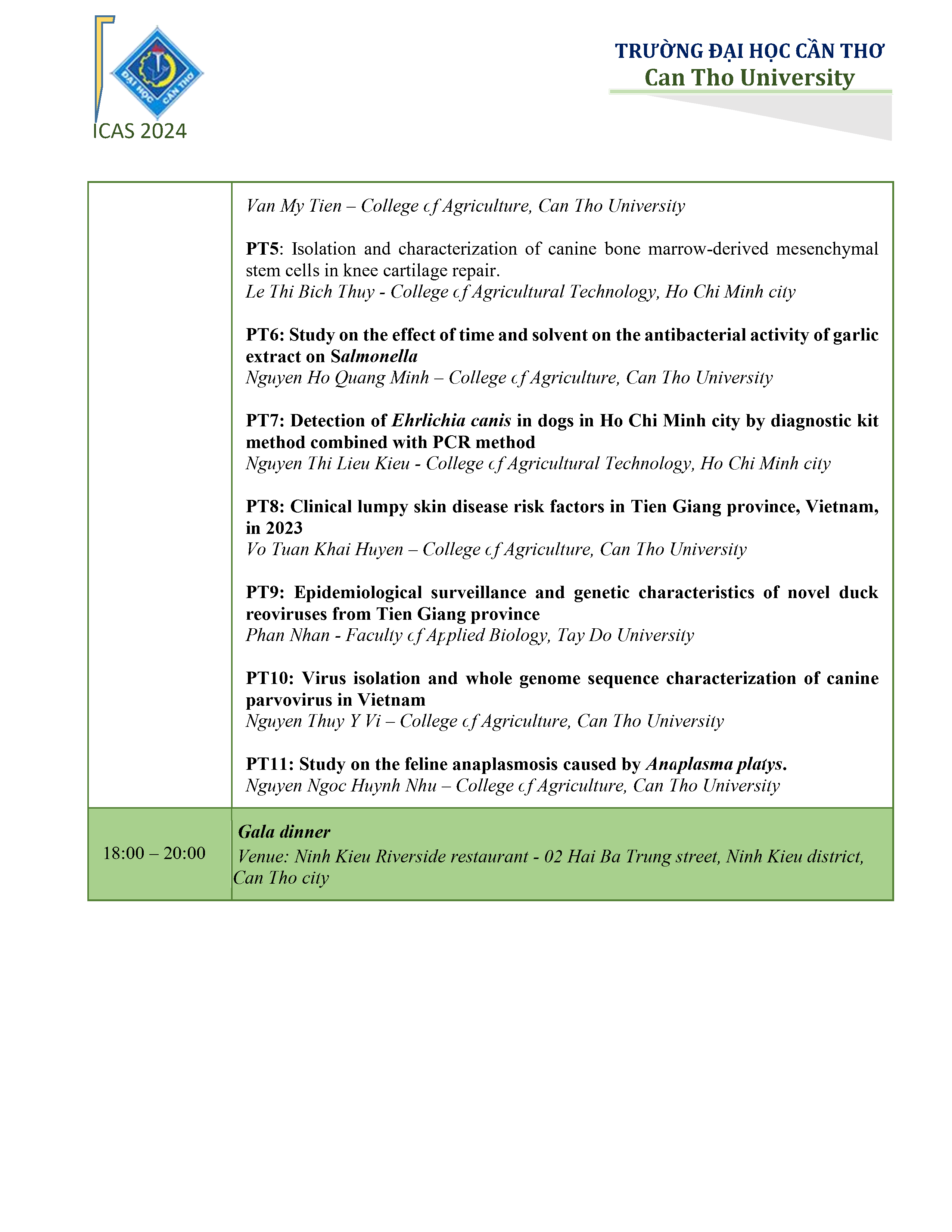 ICAS 2024 Tentative Agenda Page8